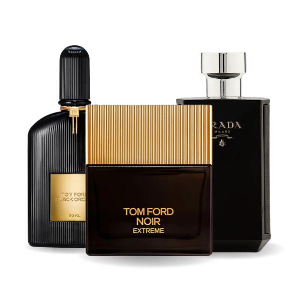 Promotiepakket met 3 parfums – Black Orchid, Noir Extreme en Prada L’Homme Intense 100ml
