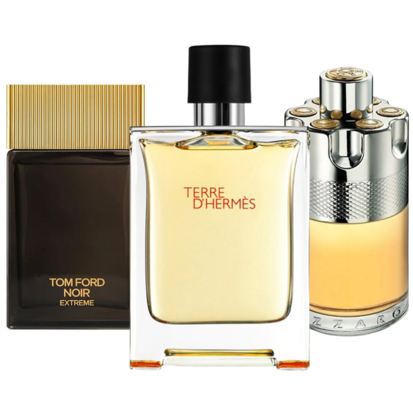 Promotiepakket met 3 parfums: Terre d’Hermès, Azzaro Wanted, Tom Ford Noir Extreme – 100ml